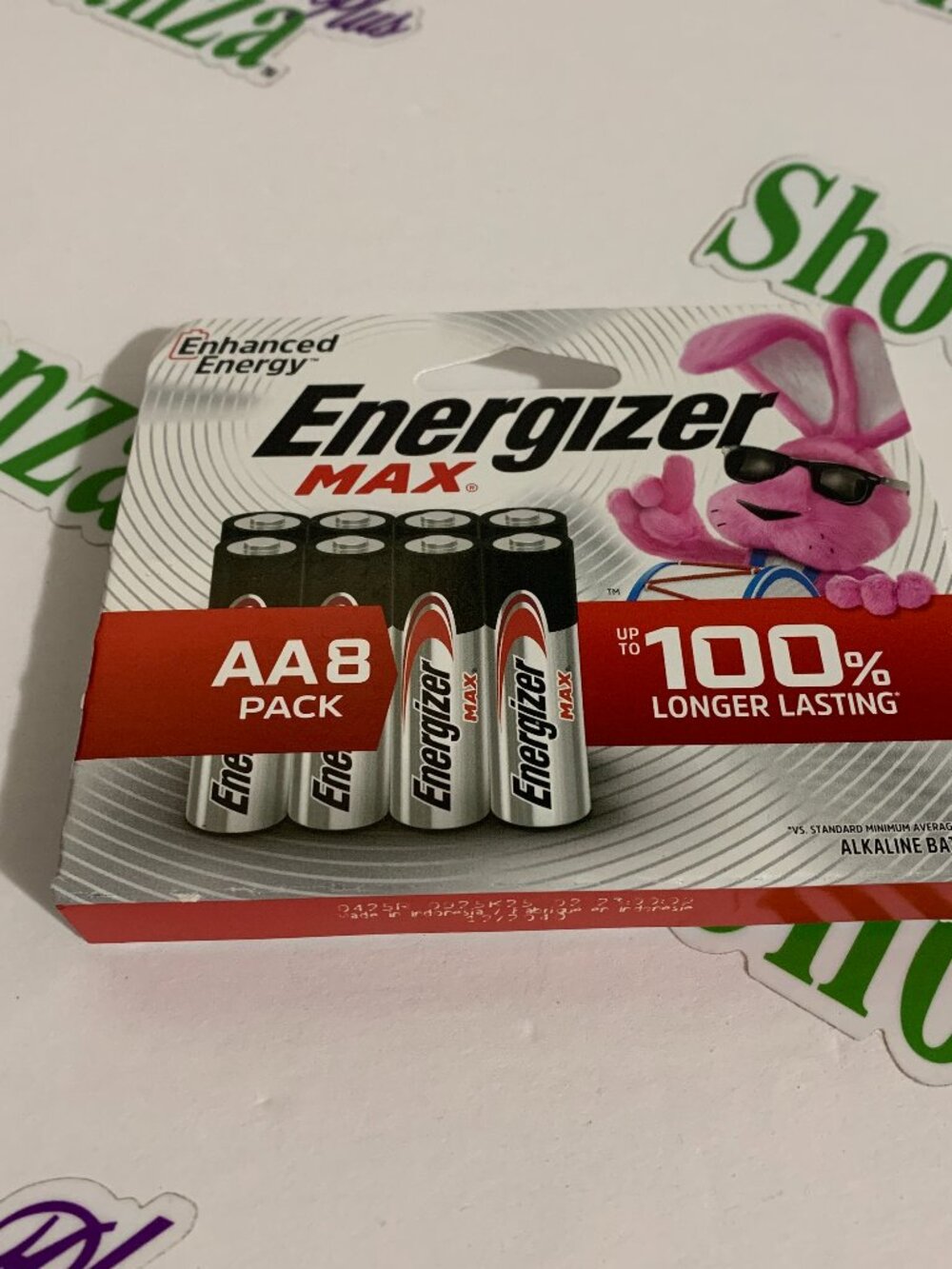 Energizer Max Batteries AA 8 Pack Alkaline 12 Year Shelf Life Sealed 12 / 2040